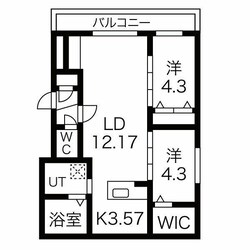 パレス楸(ヒサギ)の物件間取画像